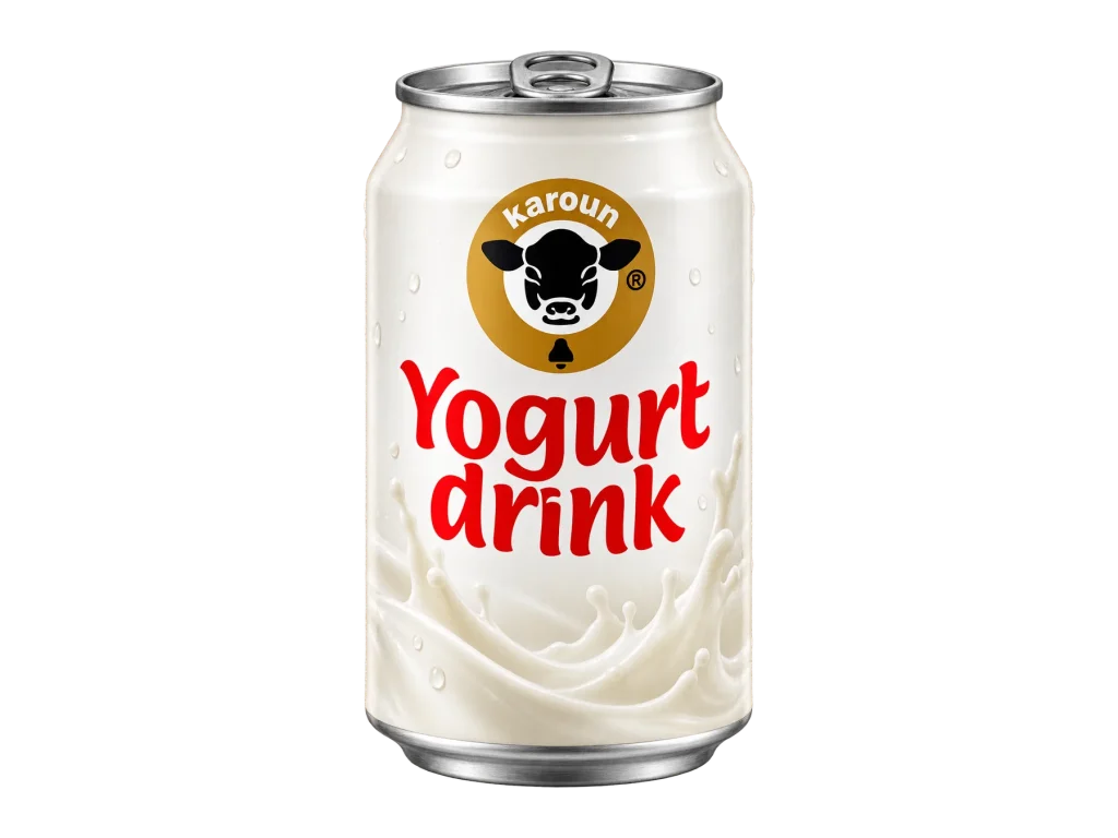 Karoun ayran yogurt drink can available at Abu Omar Halal
