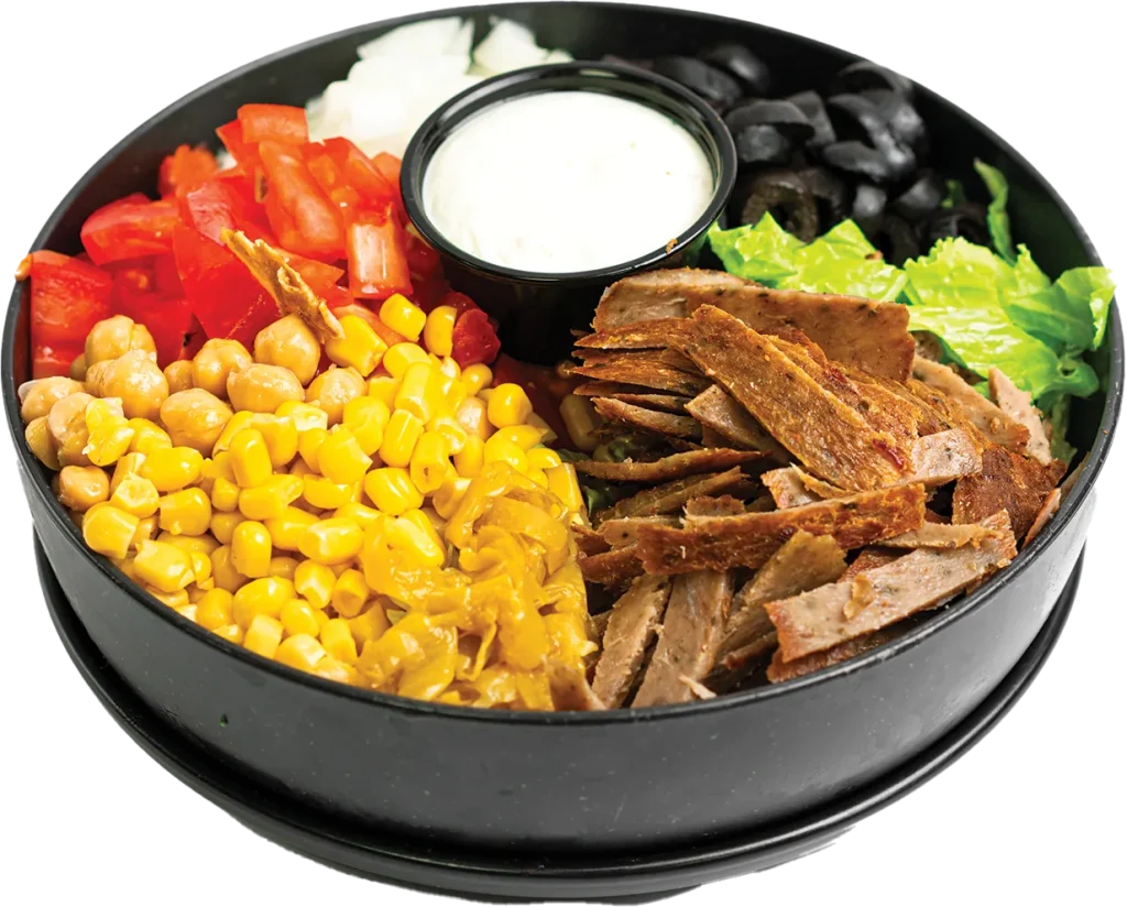 Abu Omar Halal Lamb Gyro Rice Bowl