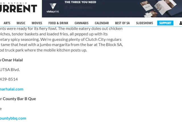 Image from the San Antonio Current article “Best Food Truck 2022”
