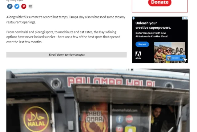 Image from the Creative Loafing Tampa Bay article “The best new restaurants to open in Tampa Bay this summer”