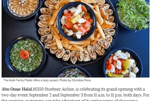 Image from the Houston Press article “Openings and Closings: Abu Omar Halal Spring Grand Opening”