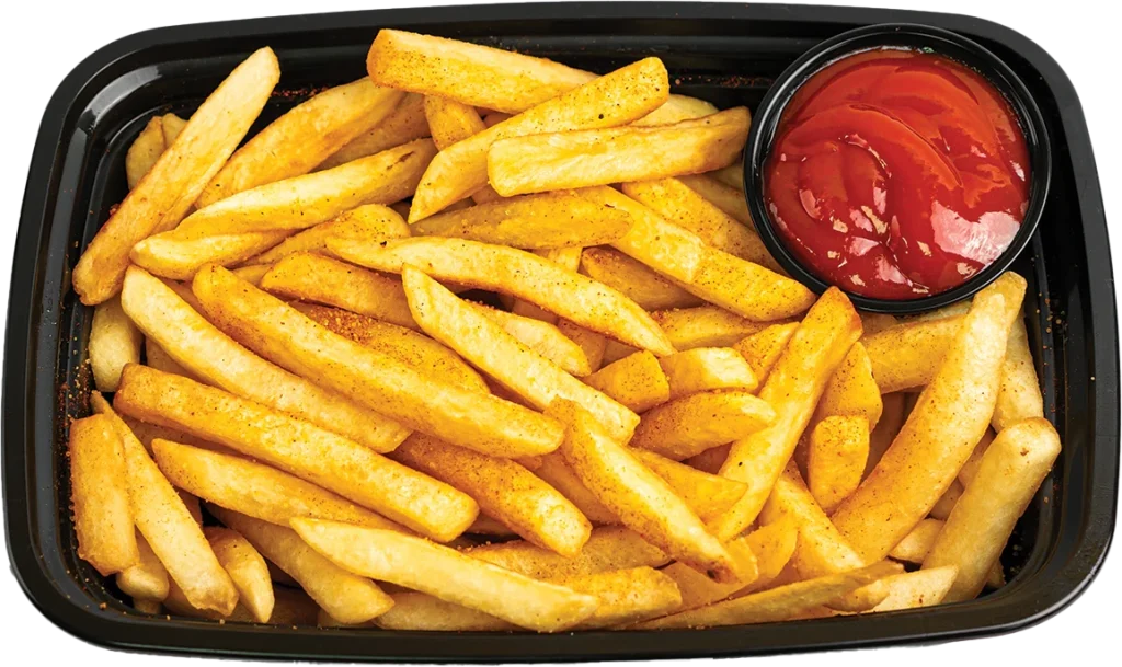 A side of seasoned crispy French fries