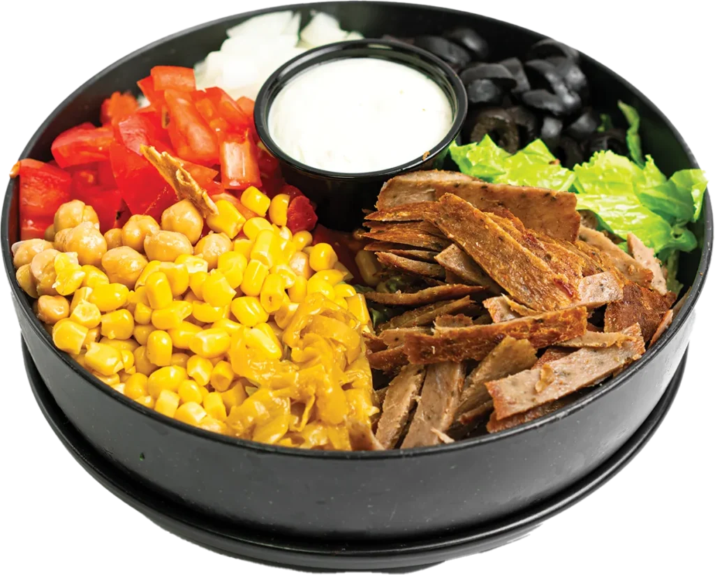 Abu Omar Halal Lamb Gyro Salad Bowl